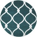 United Weavers Of America 7 ft. 10 in. Bristol Rodanthe Turquoise Round Rug 2050 11569 88R
